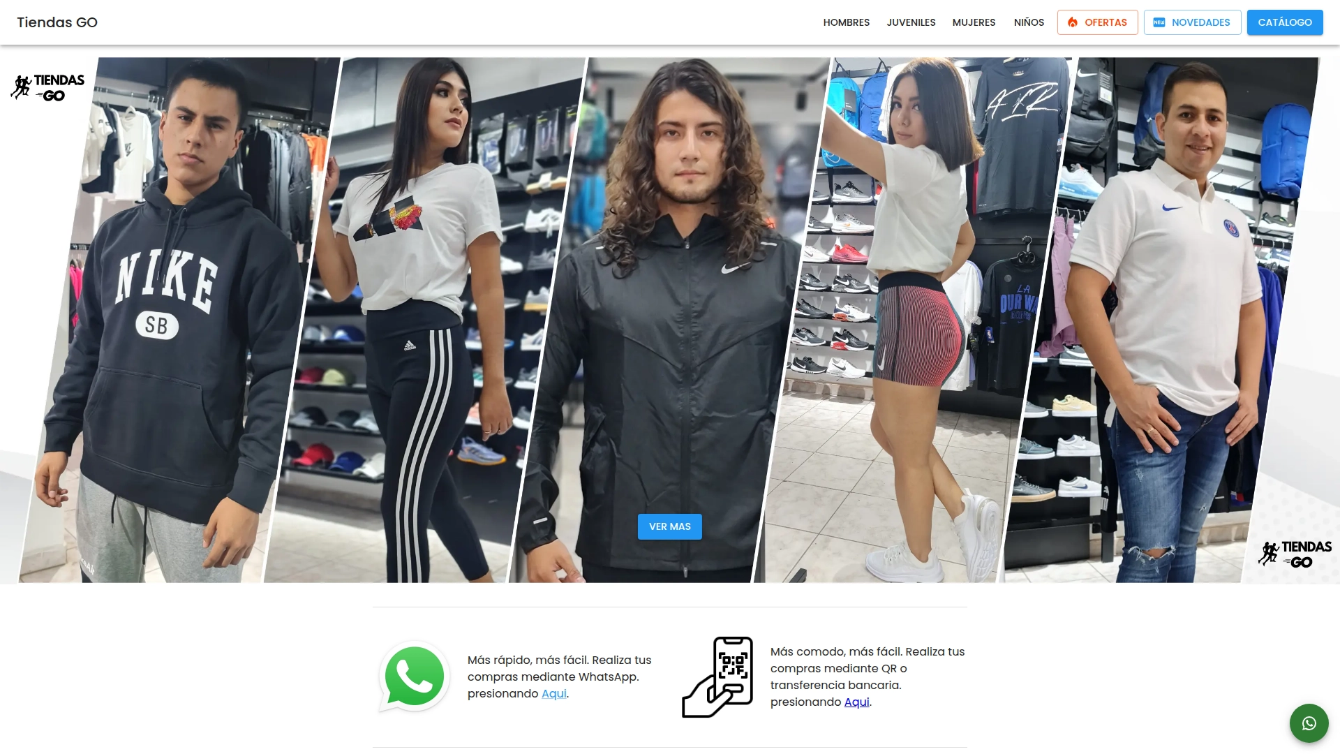 Tiendas GO — home screenshot